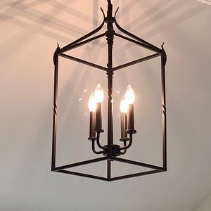 Lantern Light: beautiful wrought-iron pendant